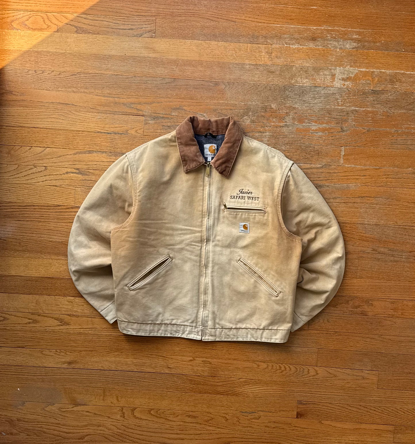 Faded Brown Carhartt Detroit Jacket - Medium