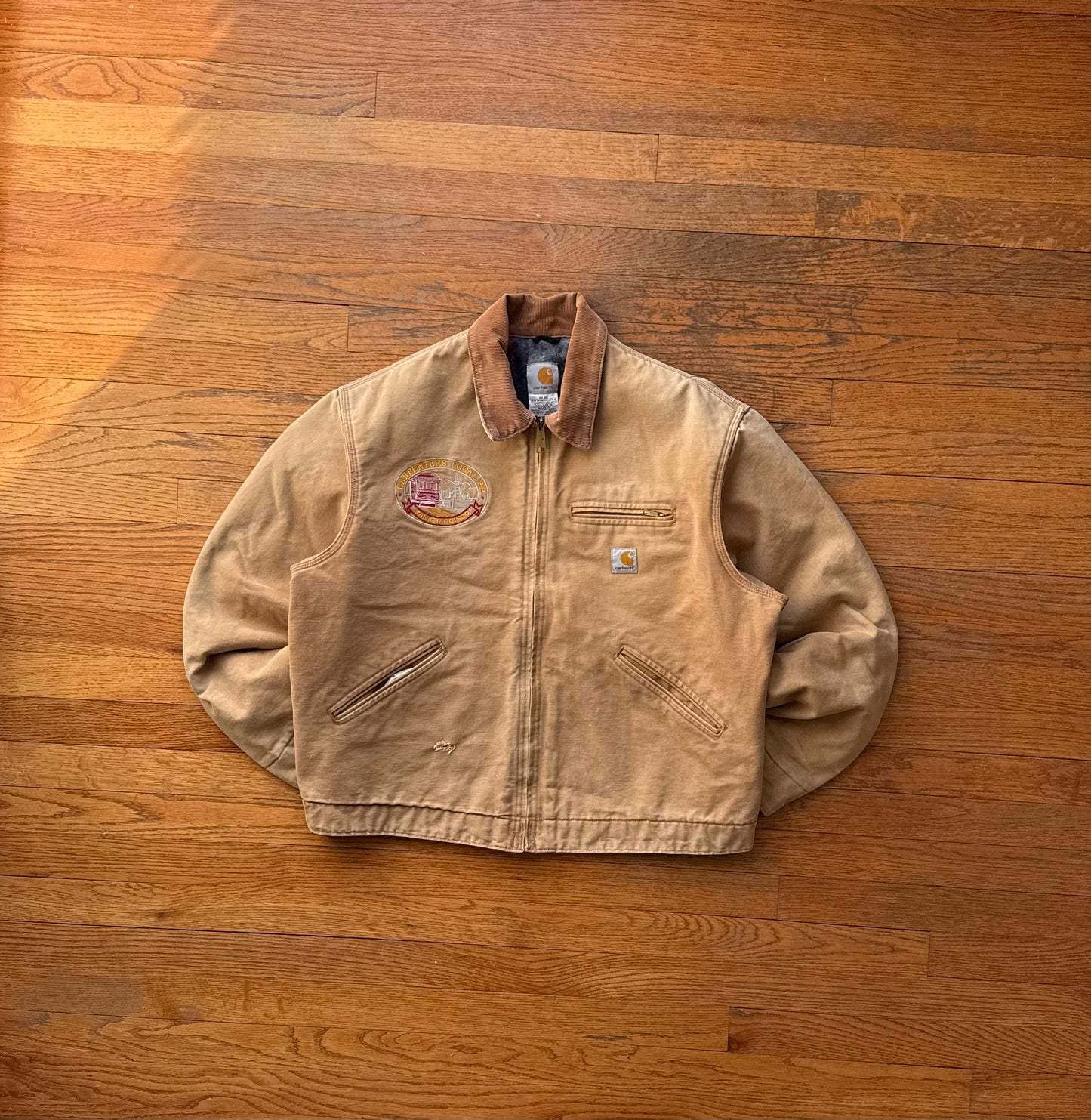 Faded Brown Carhartt Detroit Jacket - Boxy M-L