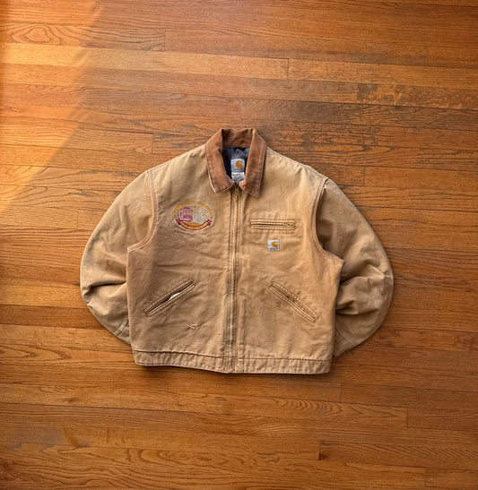 Faded Brown Carhartt Detroit Jacket - Boxy M-L