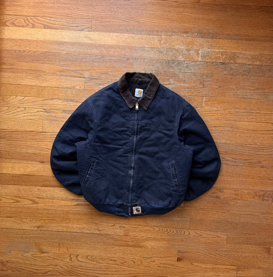 Faded Midnight Blue Carhartt Santa Fe Jacket - Fits M-L