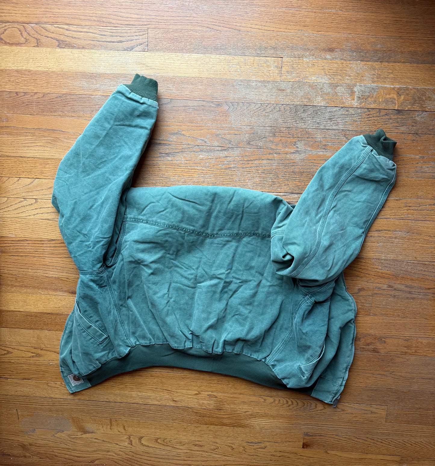 Faded Aspen Green Carhartt Santa Fe Jacket - Boxy Large