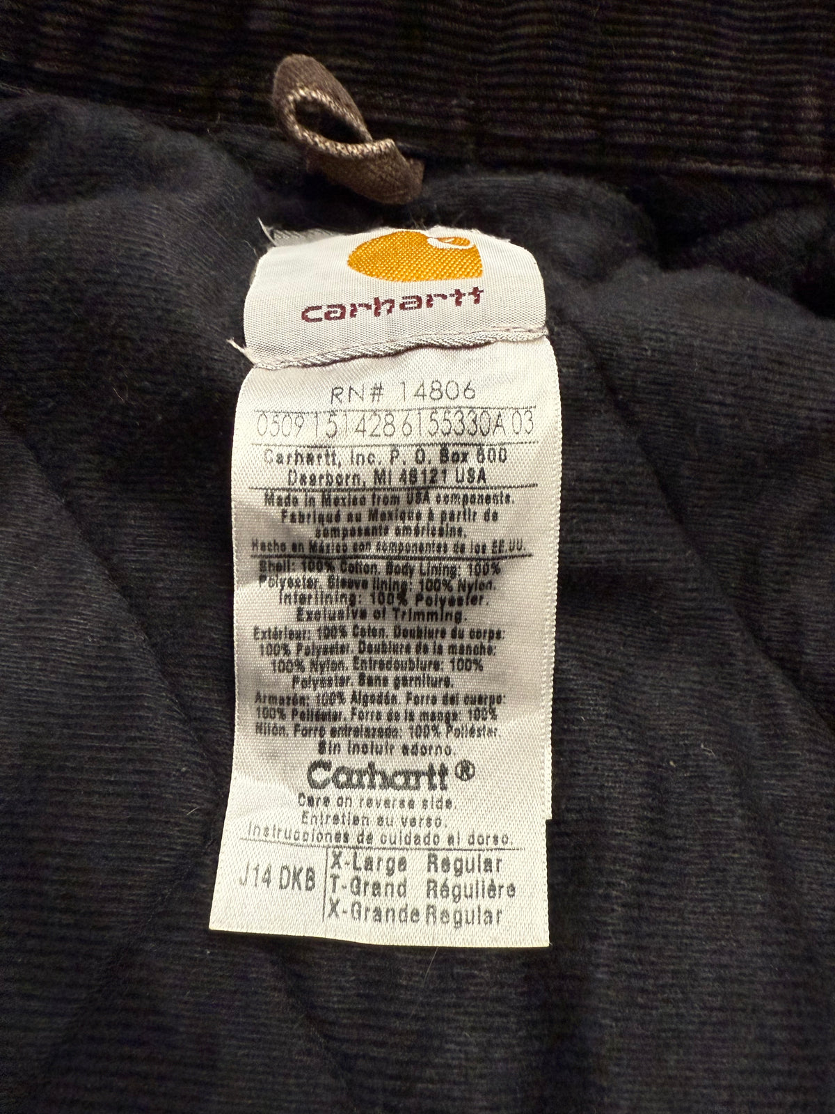 Faded Brown Carhartt Santa Fe Jacket - XL