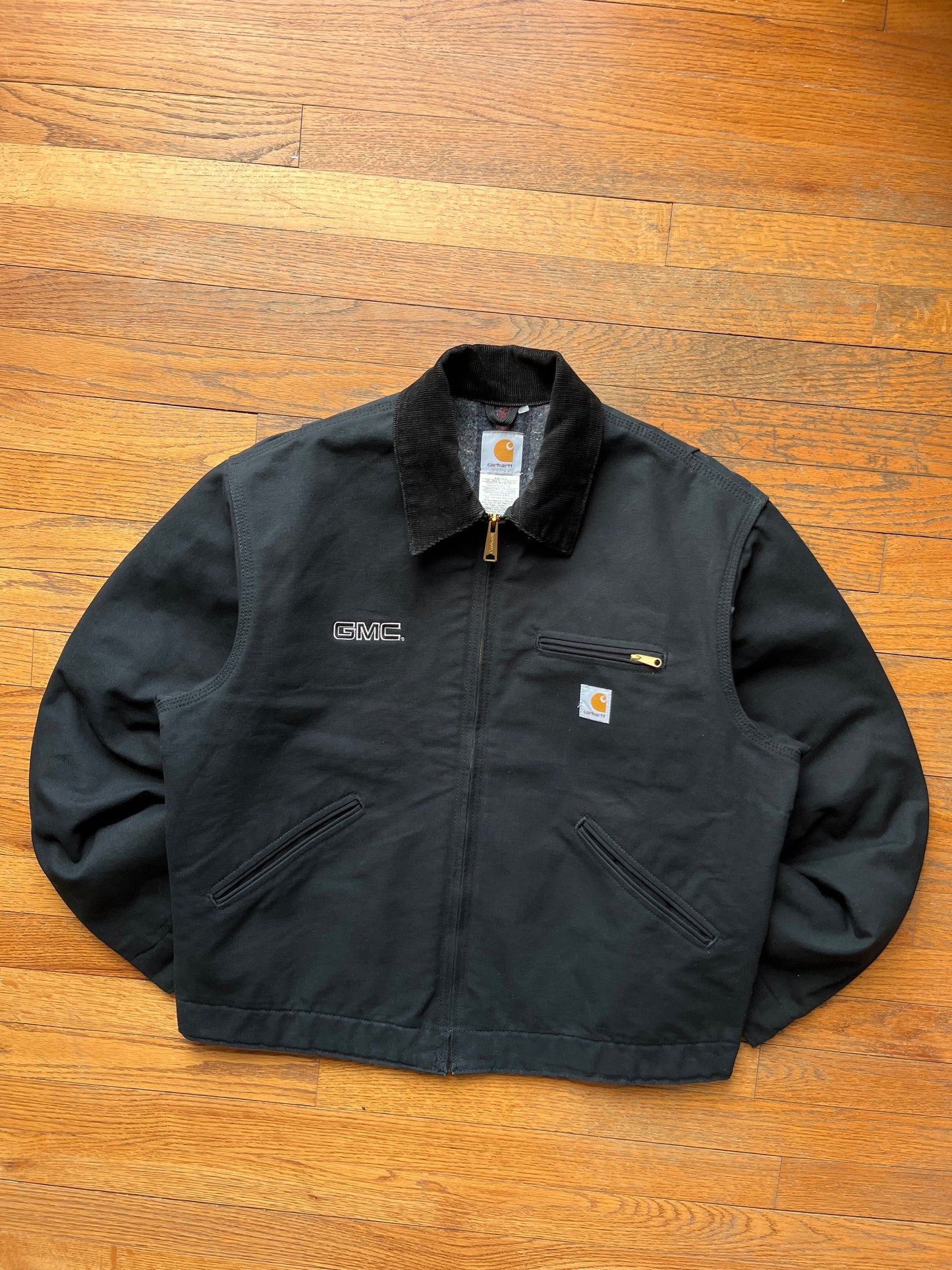 Faded Black Carhartt Detroit Jacket - Boxy M-L