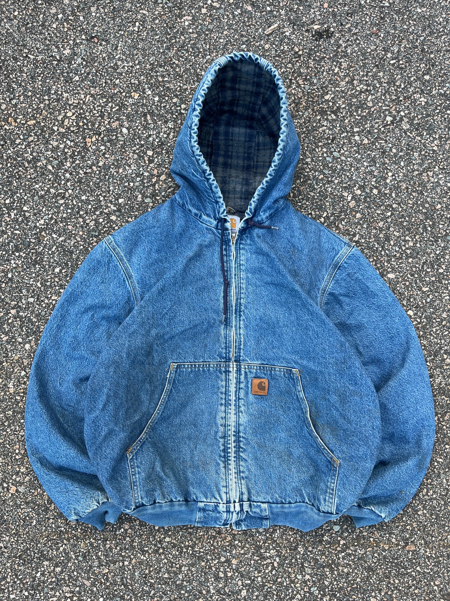 Faded Denim Carhartt Active Jacket - Boxy M-L