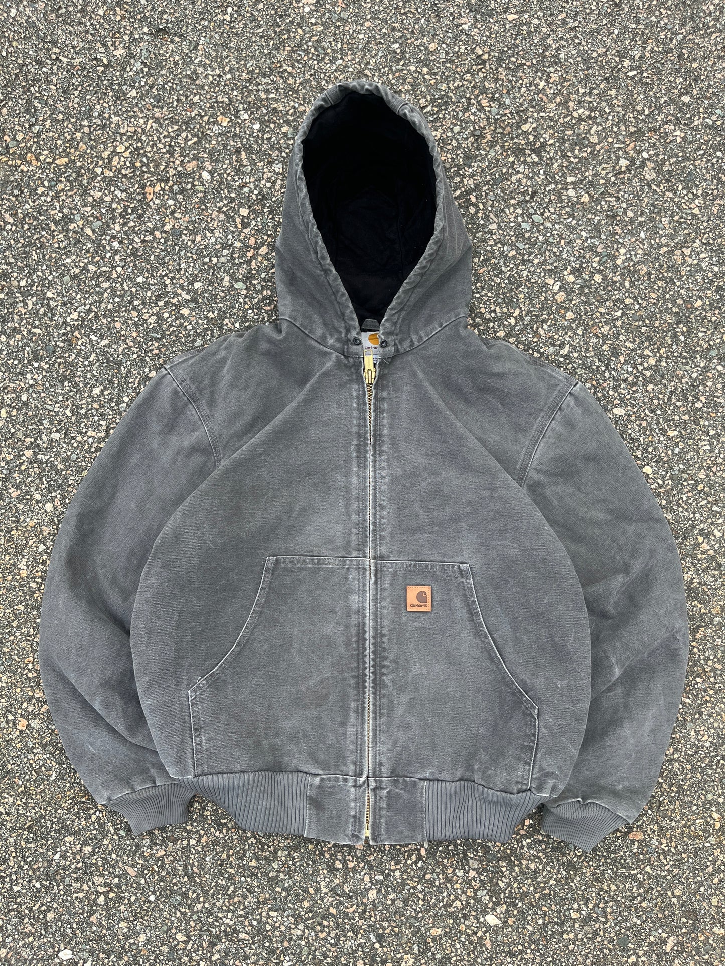 Faded Gravel Grey Carhartt Active Jacket - Large
