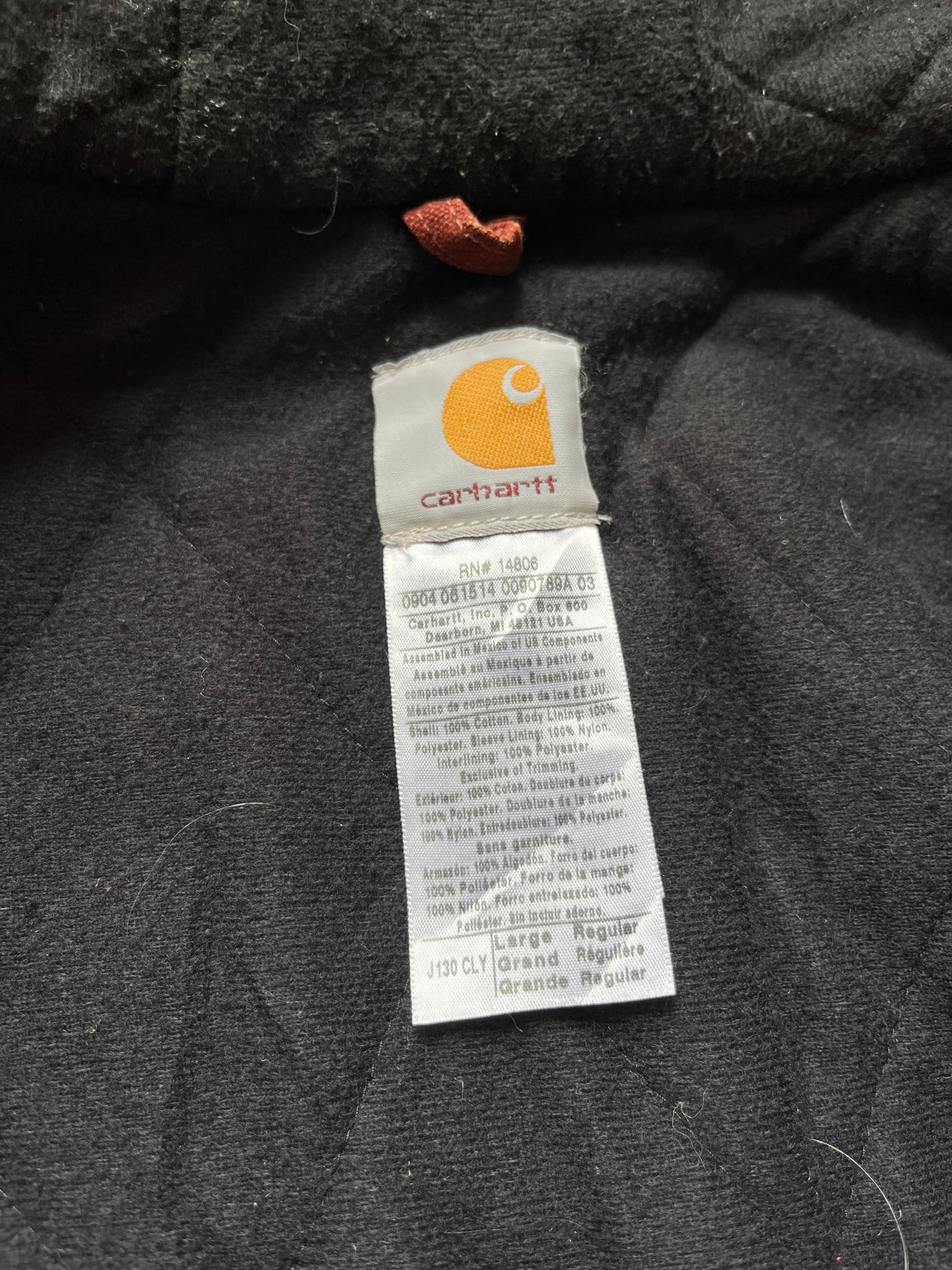 Faded Clay Carhartt Active Jacket - Large