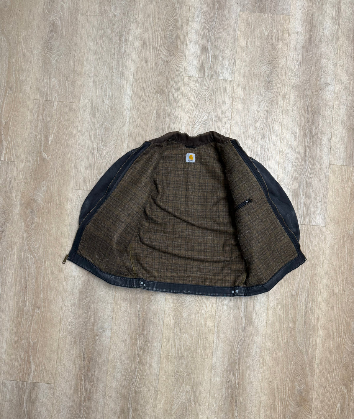 Faded Black Carhartt Detroit Jacket - Large
