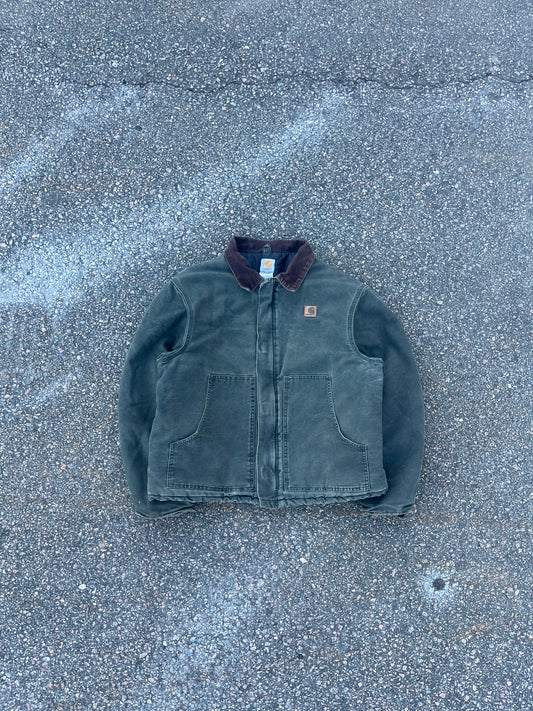 Faded Olive Green Carhartt Arctic Jacket - Boxy Large