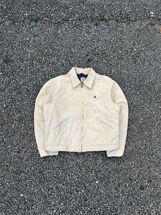 褪色奶油色 Carhartt 底特律夹克 - 中号