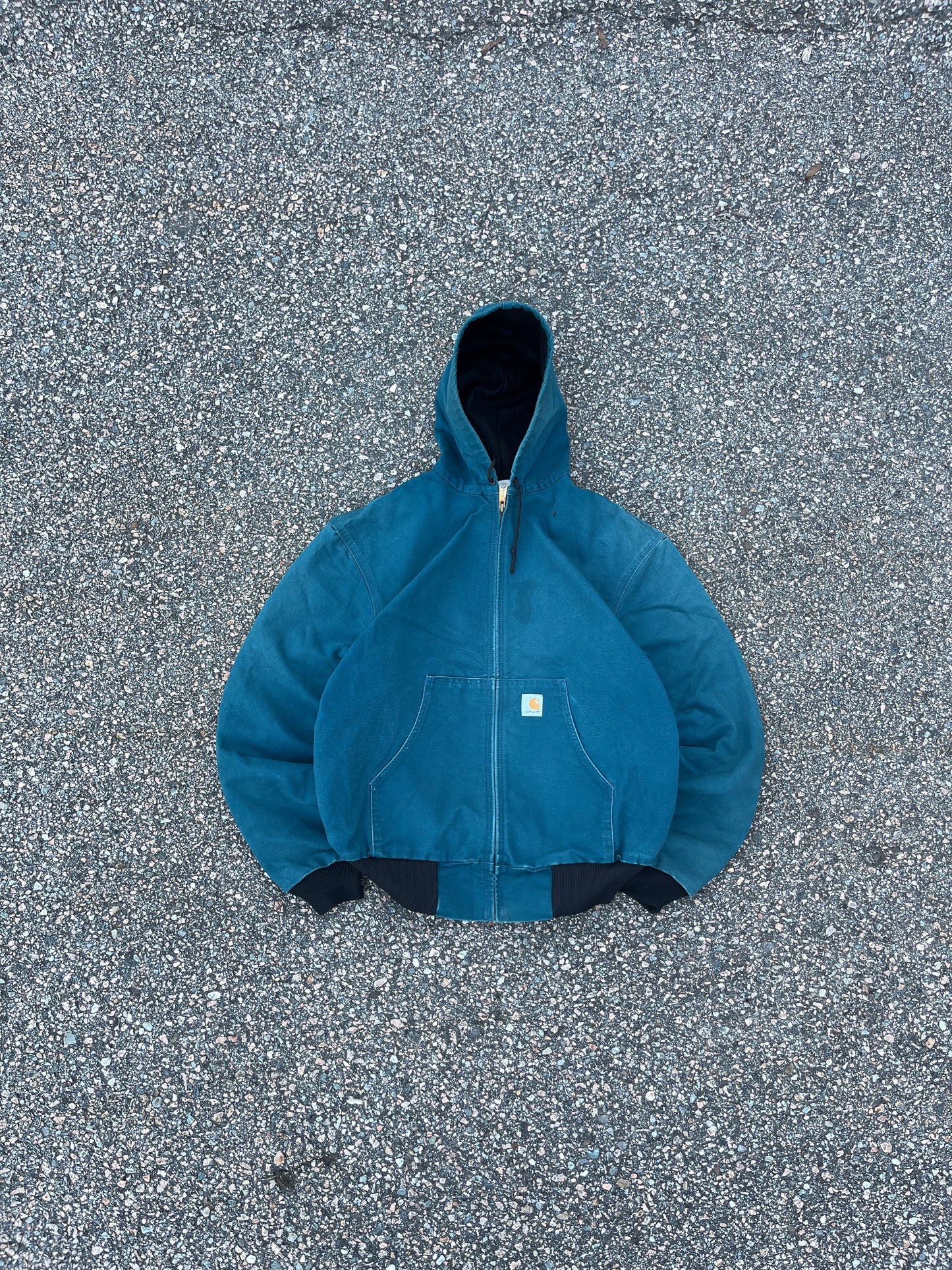 褪色水蓝色 Carhartt 运动夹克 - 中号