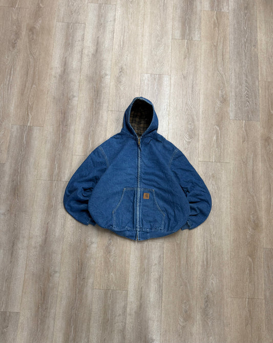 Faded Denim Carhartt Active Jacket - 3XL