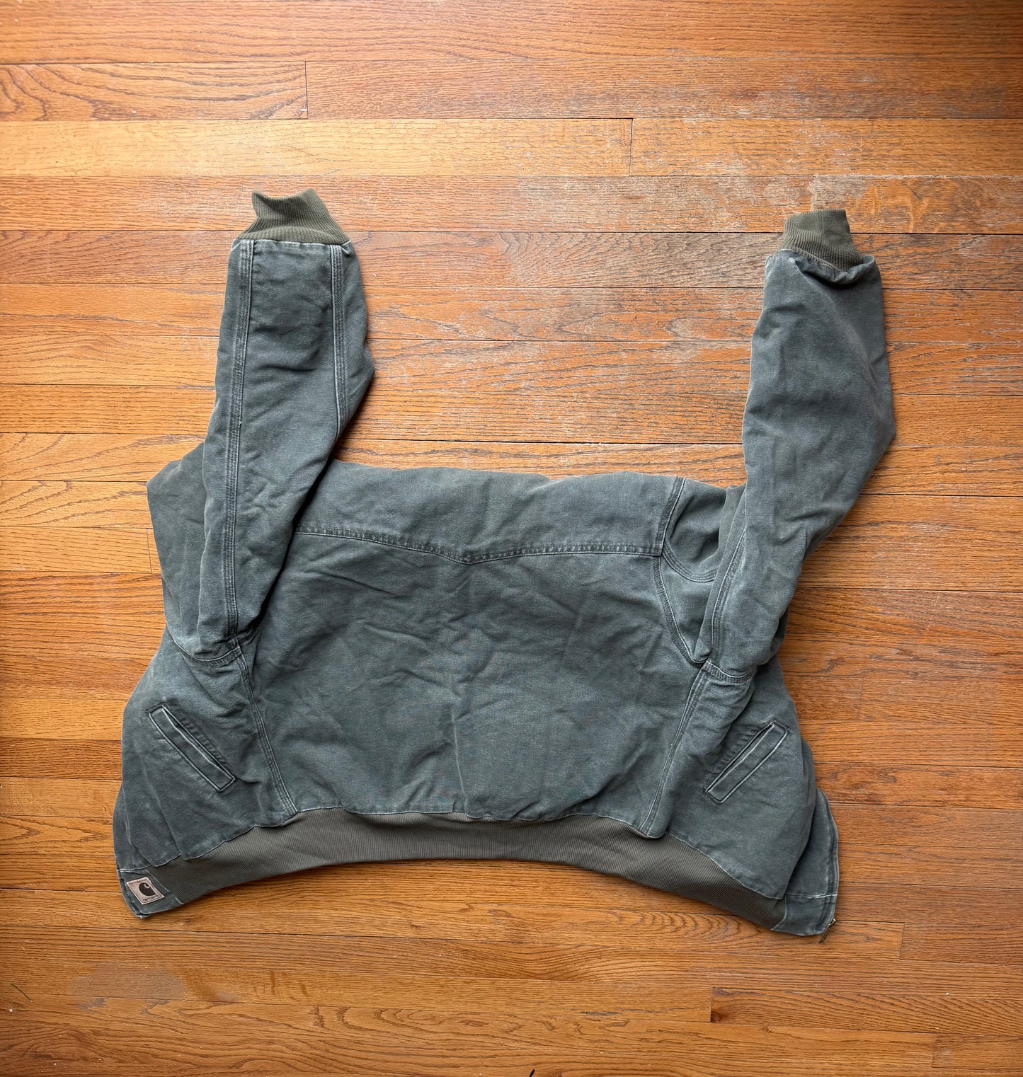 Faded Olive Green Carhartt Santa Fe Jacket - Fits M-L