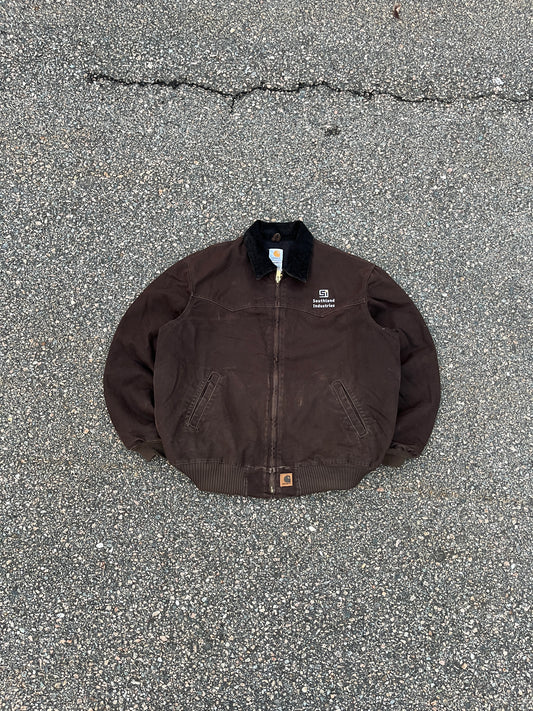 Faded Brown Carhartt Santa Fe Jacket - XL Tall
