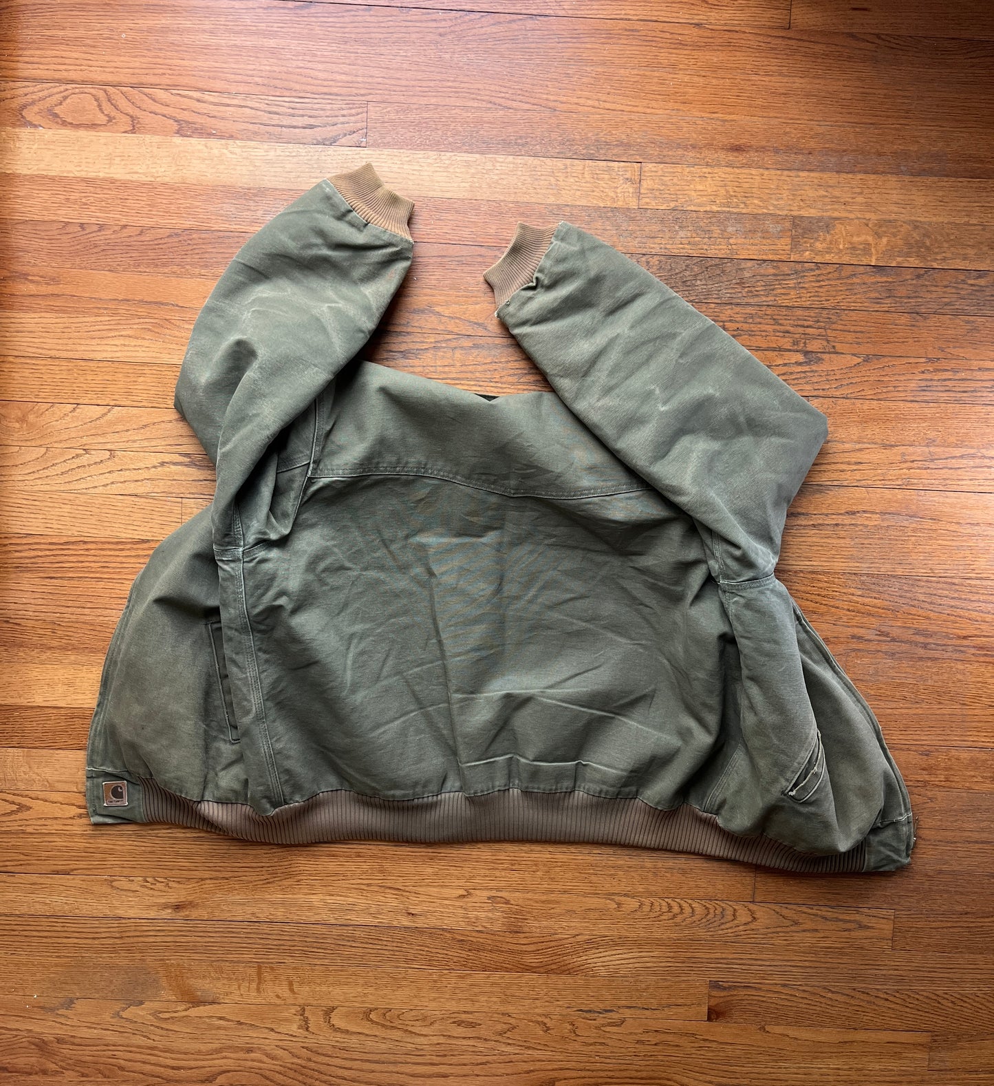 Faded Olive Green Carhartt Santa Fe Jacket - XL