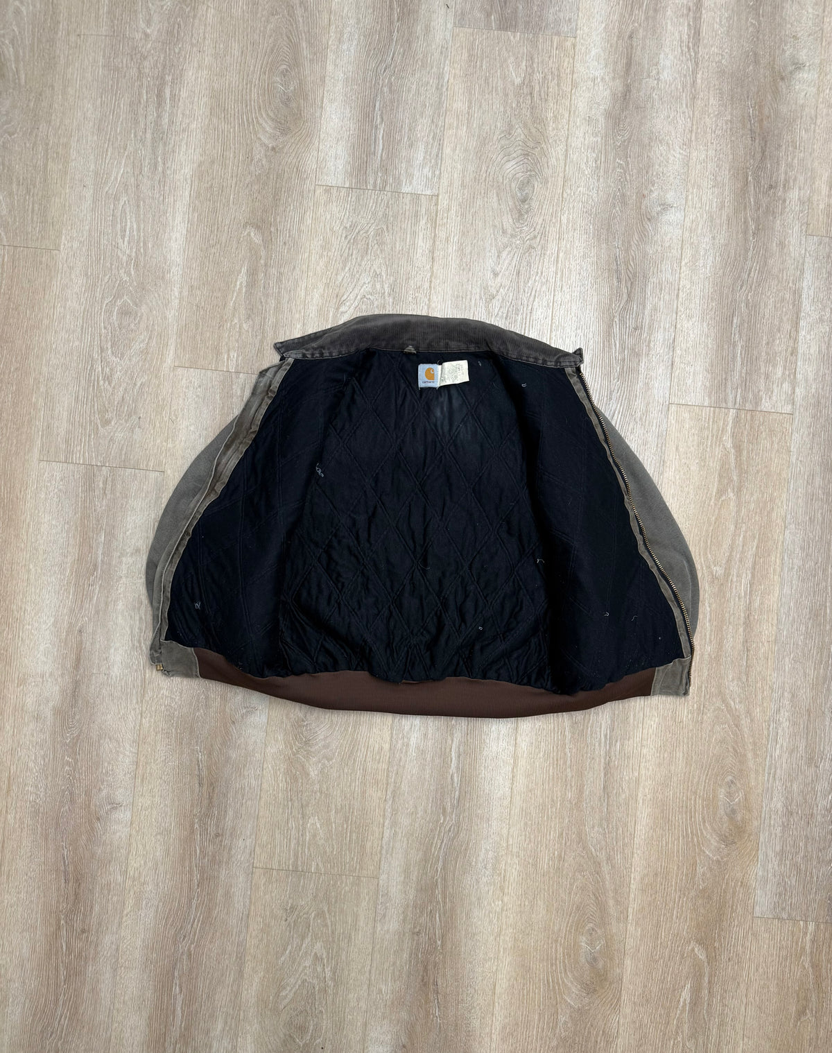 Faded Chestnut Brown Carhartt Santa Fe Jacket - Large