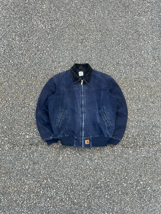 Faded Midnight Blue Carhartt Santa Fe Jacket - Medium