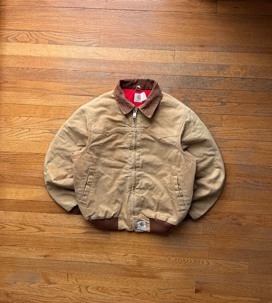 Faded Brown Carhartt Santa Fe Jacket - Medium