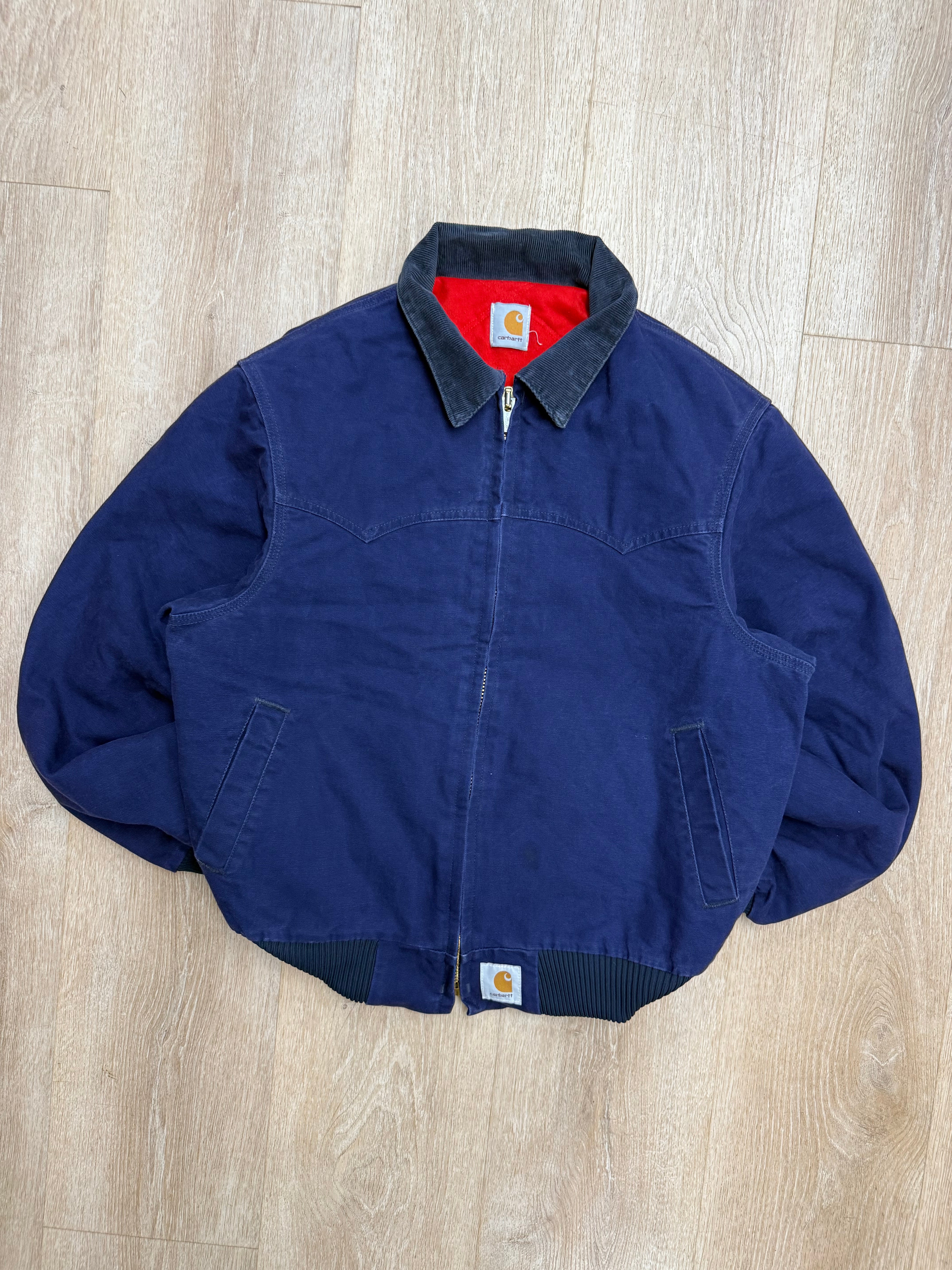 Faded Blue Carhartt Santa Fe Jacket - Medium – VTG By Mike