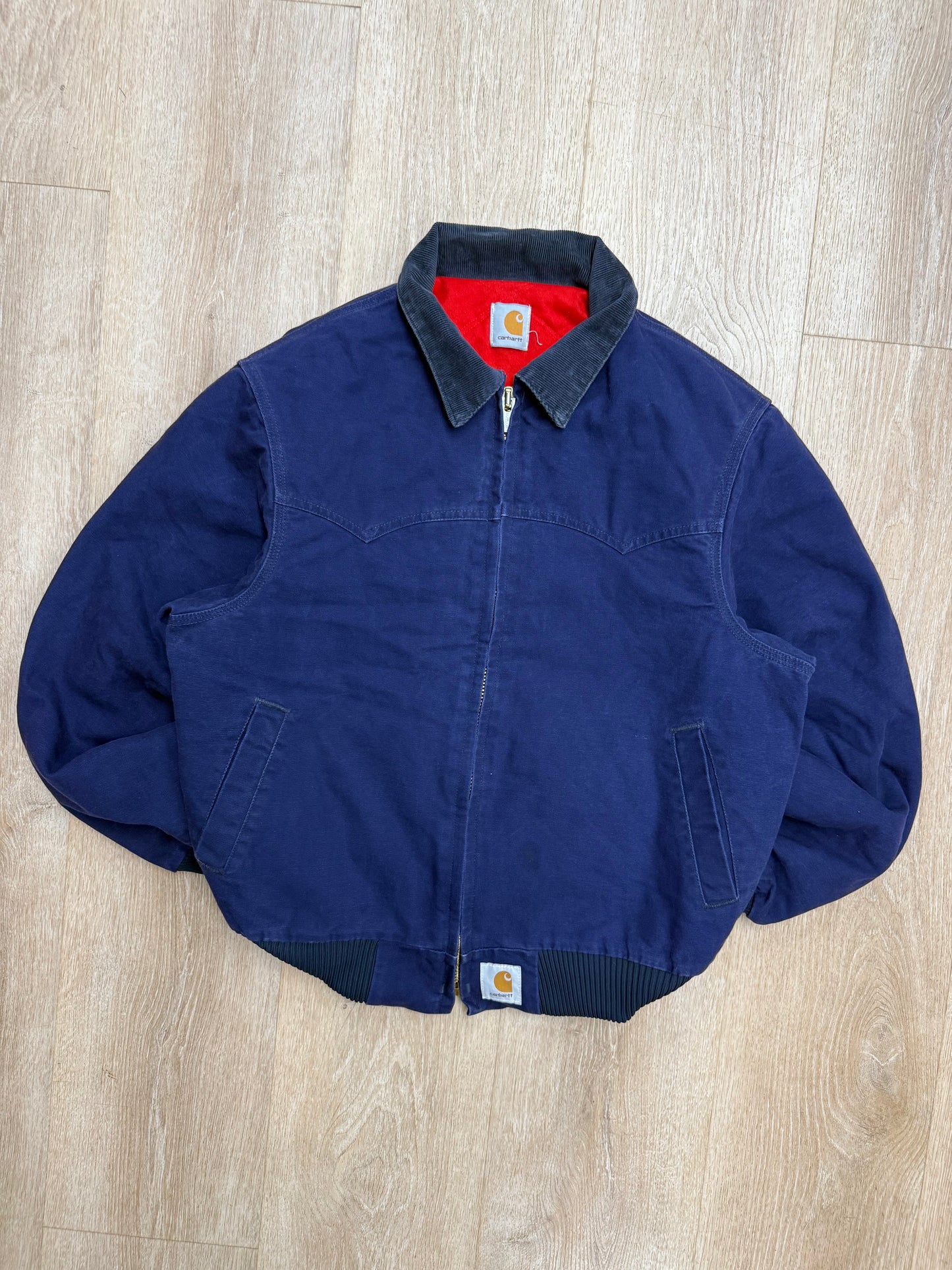 Faded Blue Carhartt Santa Fe Jacket - Medium