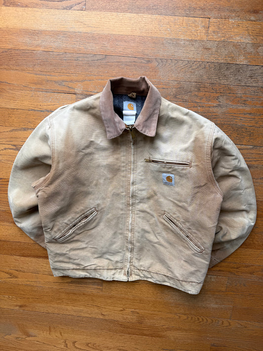Faded Brown Carhartt Detroit Jacket - Boxy M-L