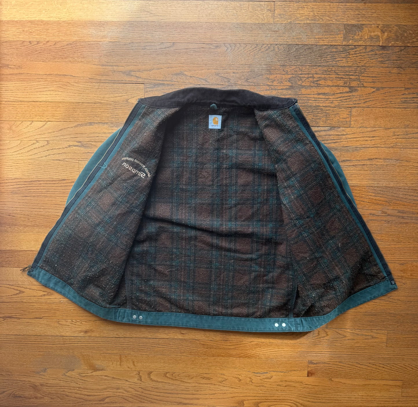 Faded Hunter Green Carhartt Detroit Jacket - Boxy XL-2XL