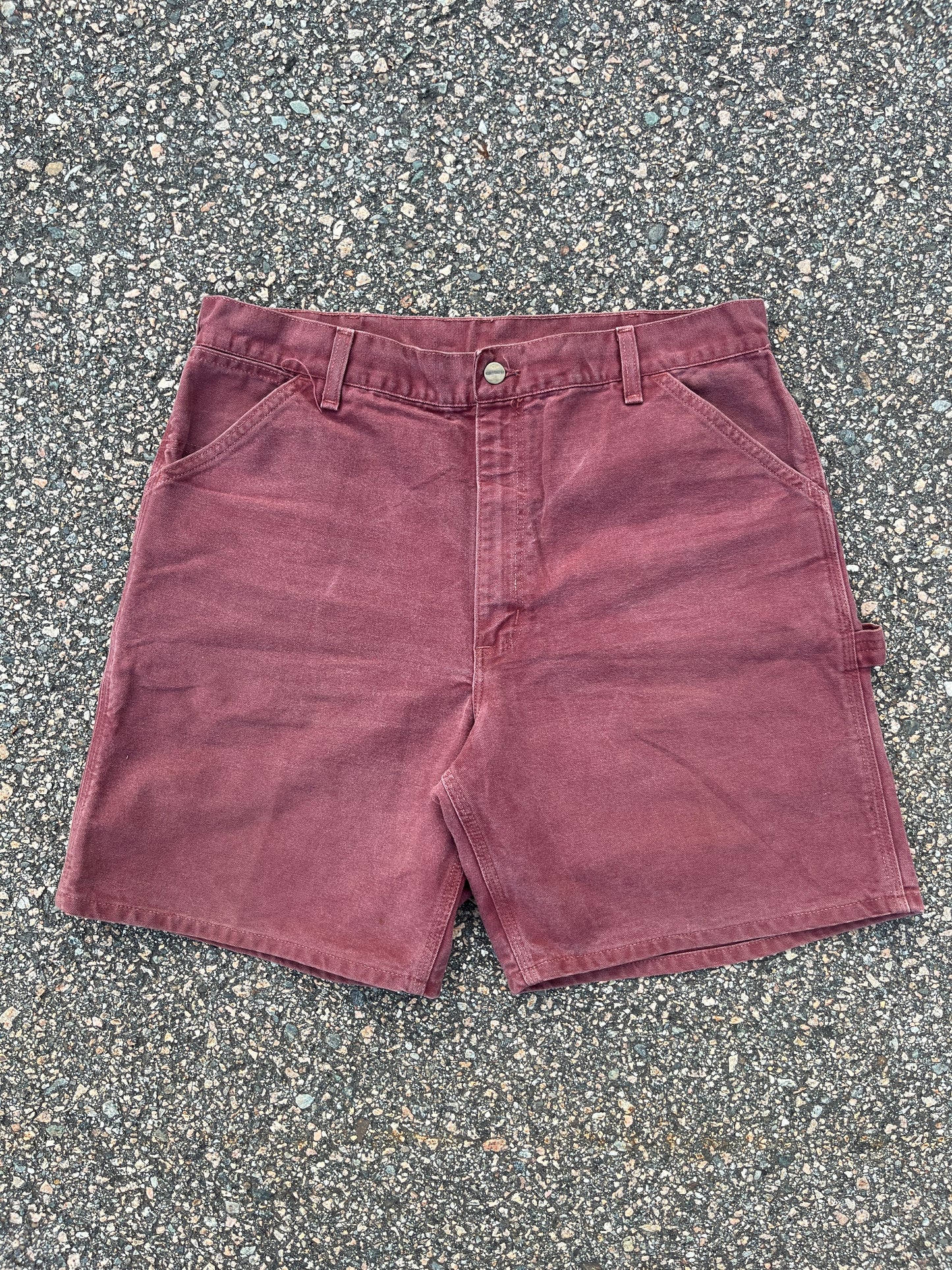 褪色 Damson Carhartt 木匠短裤 - 34