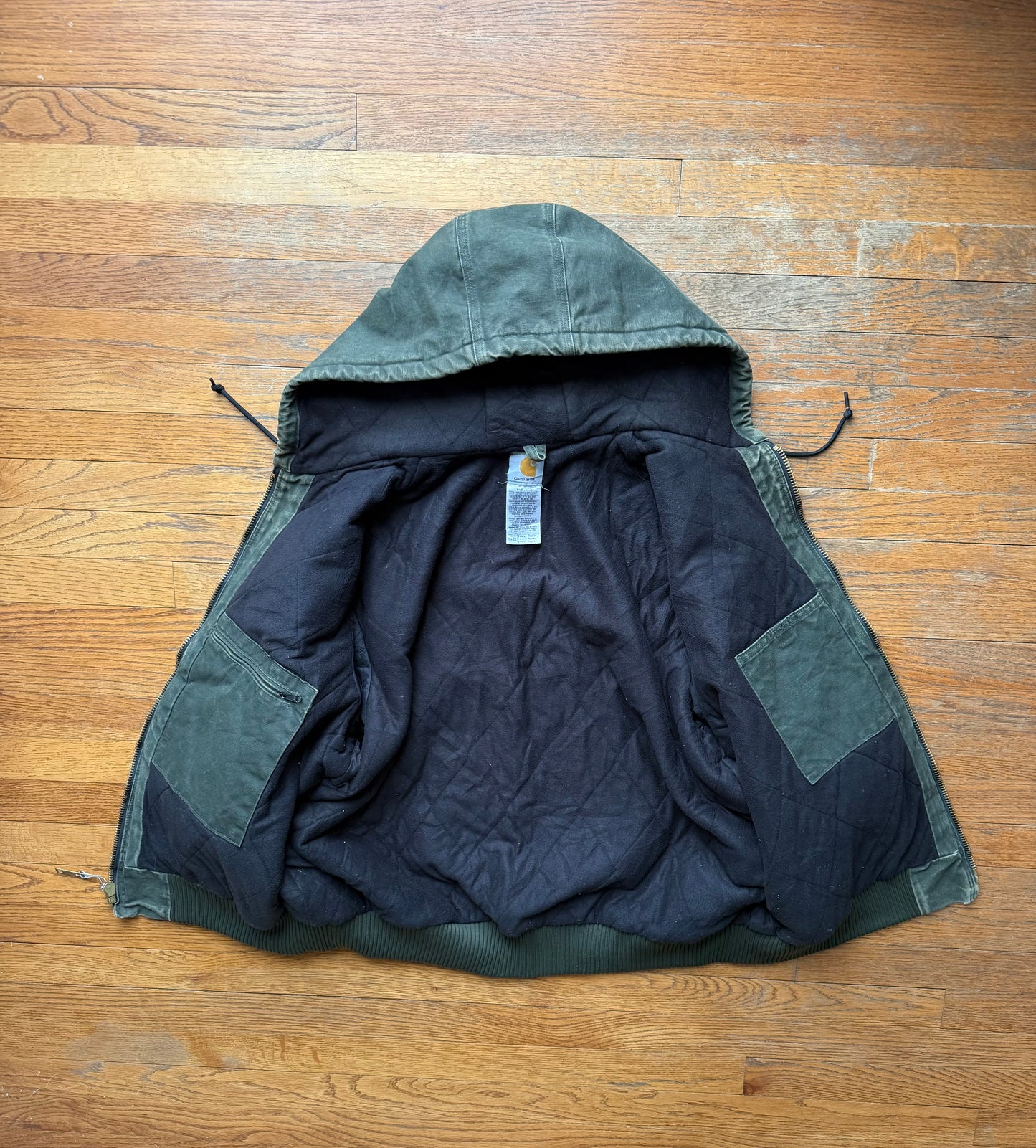 Faded Olive Green Carhartt Active Jacket - Boxy XL