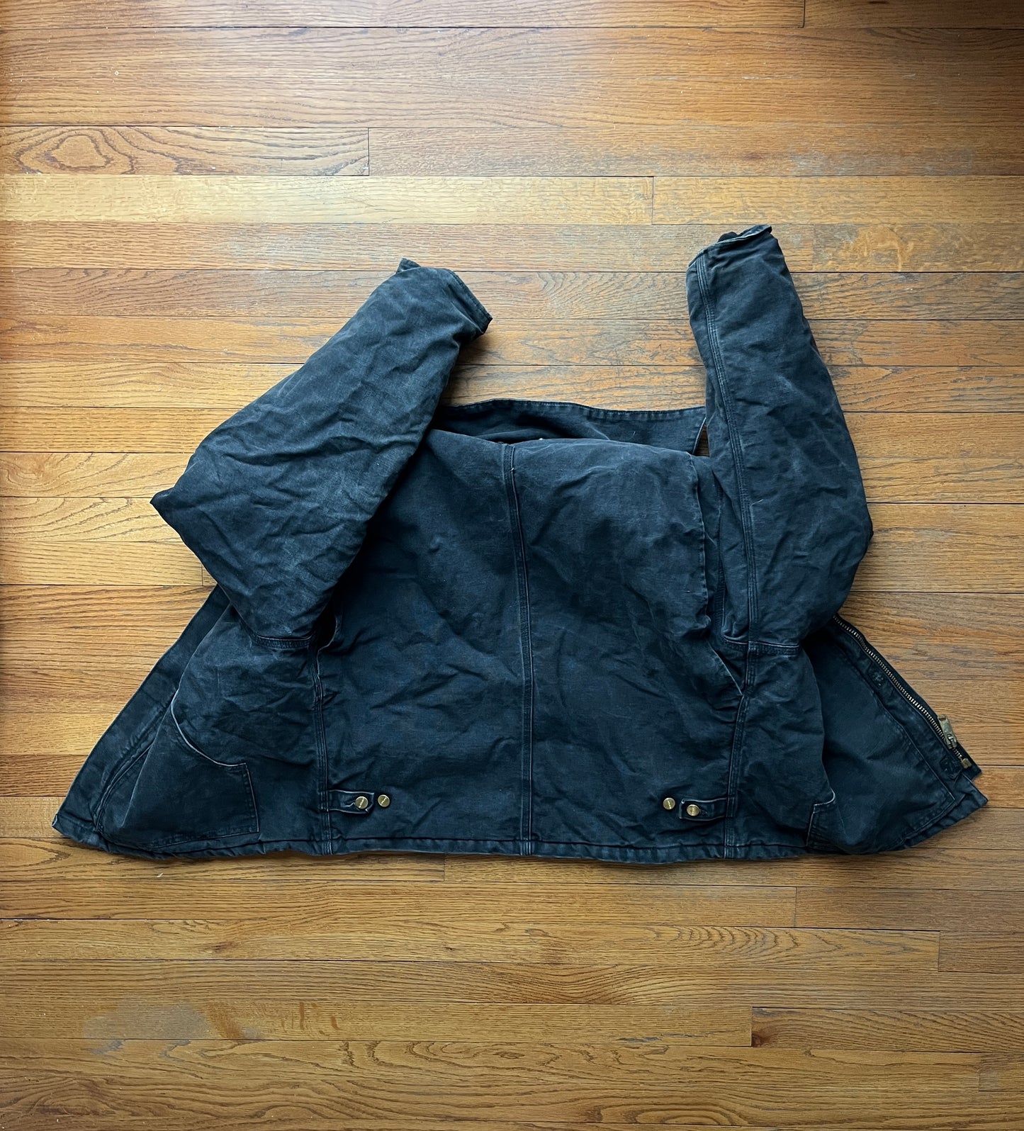 Faded Black Carhartt Arctic Jacket - Large