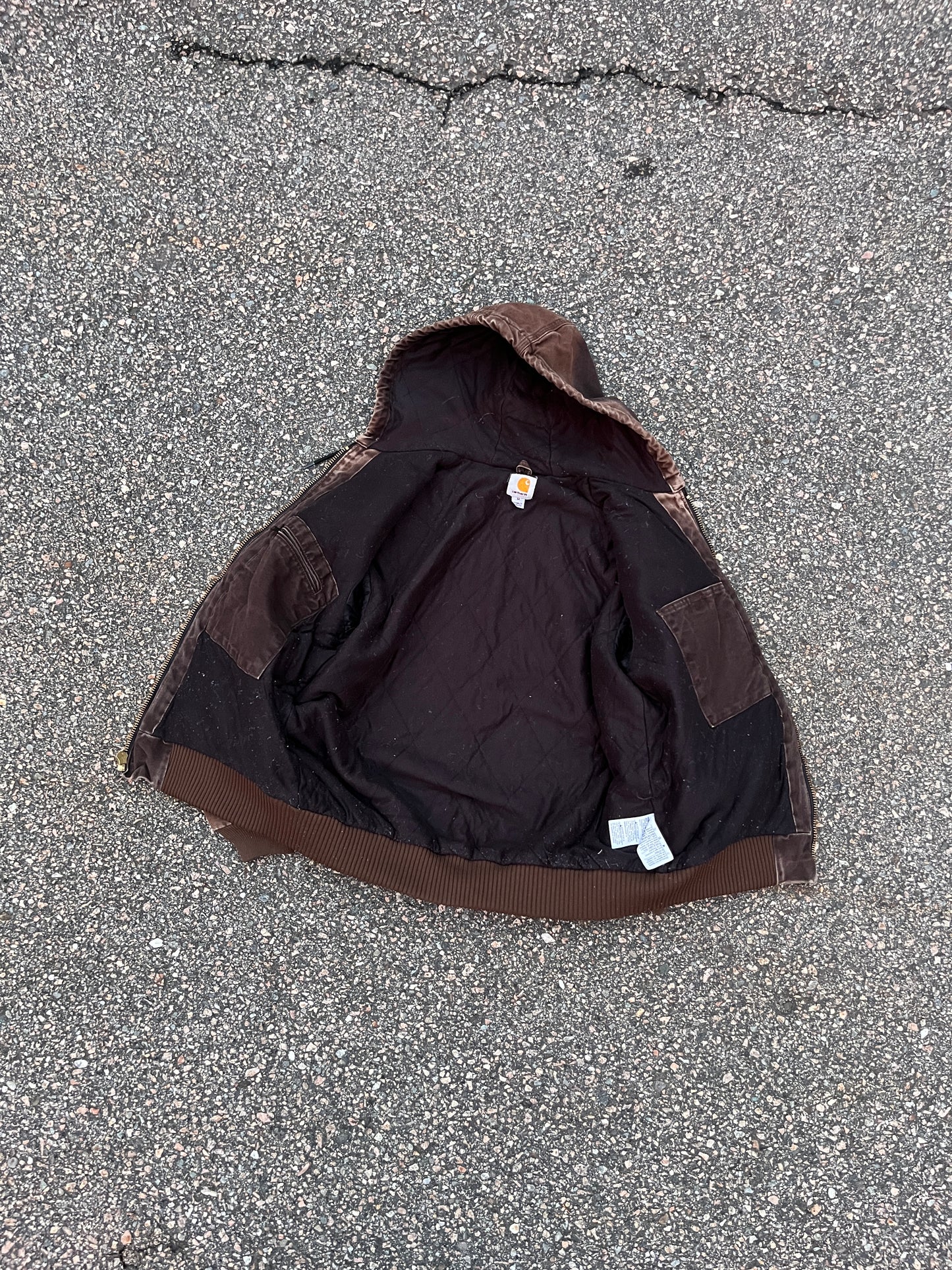 褪色棕色 Carhartt 运动夹克 - 中号