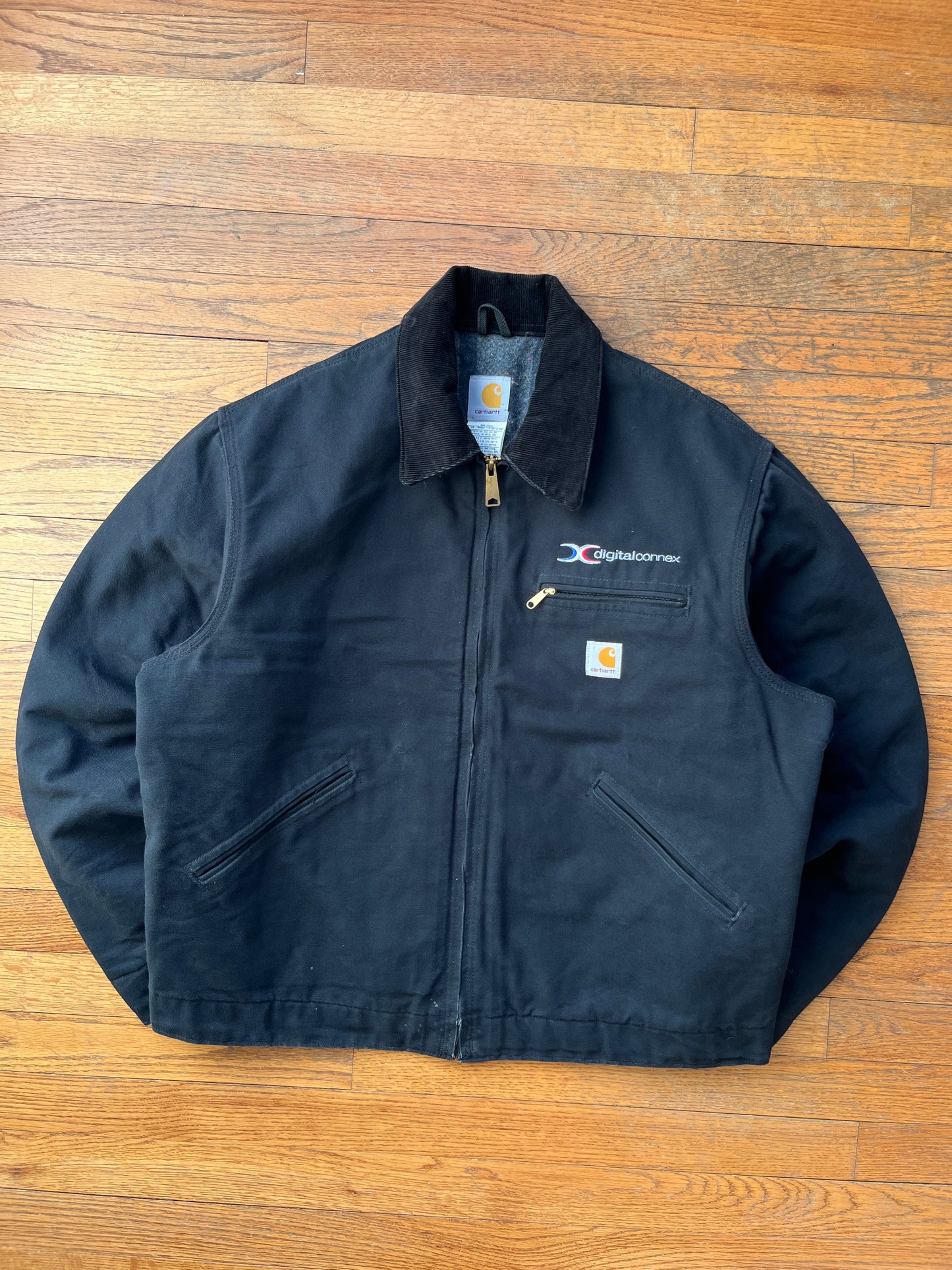 Faded Black Carhartt Detroit Jacket - Large