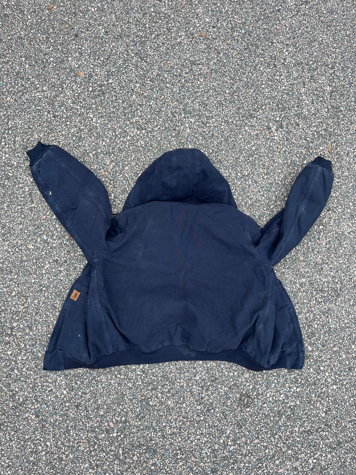 褪色午夜蓝色 Carhartt 运动夹克 - 中号