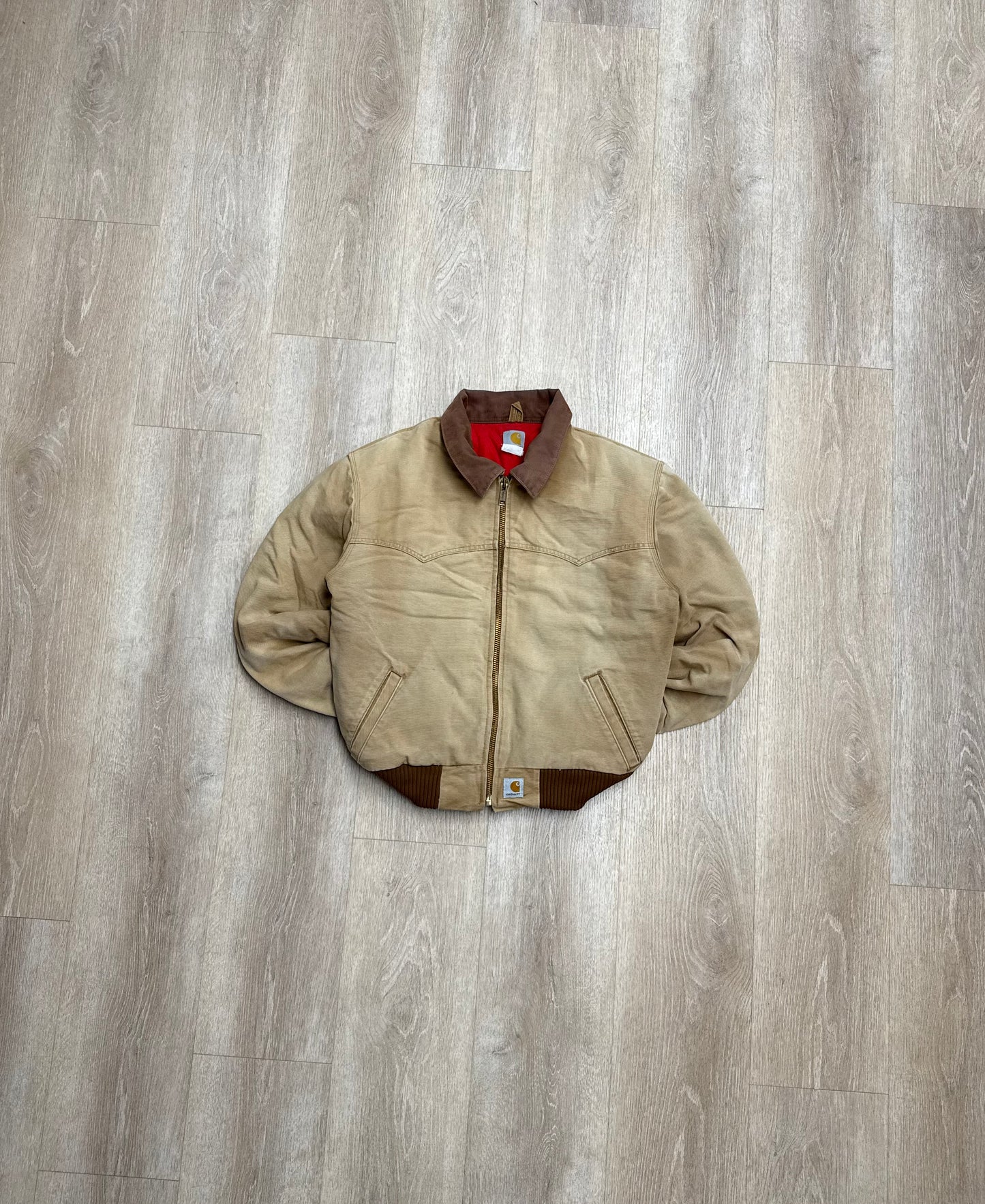 Faded Brown Carhartt Santa Fe Jacket - Fits M-L