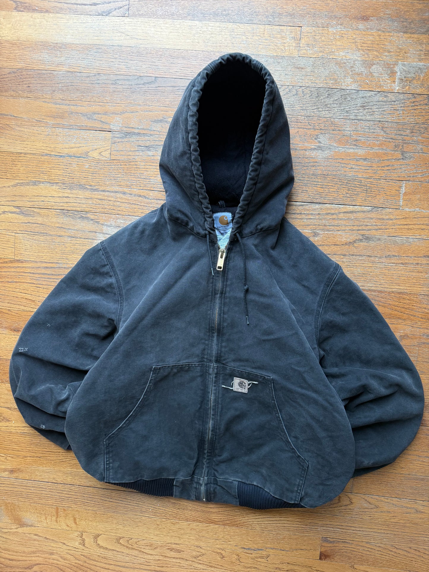 Faded Black Carhartt Active Jacket - Large