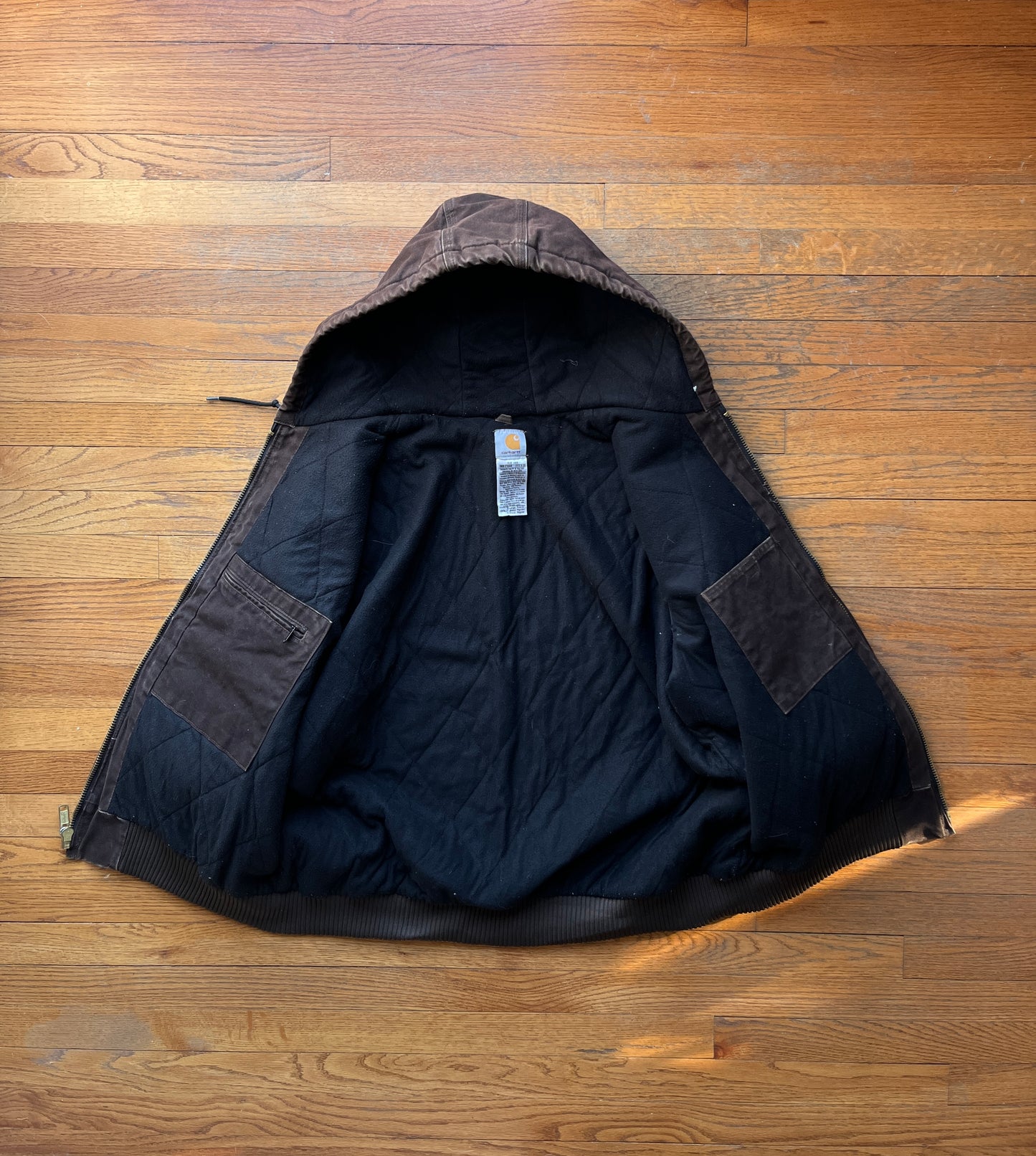 Faded Dark Brown Carhartt Active Jacket - XL