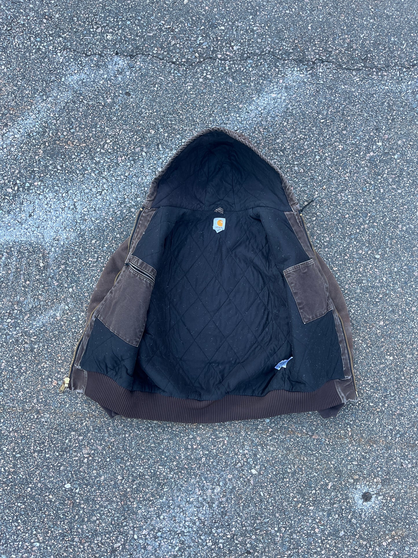 褪色棕色 Carhartt 运动夹克 - 中号