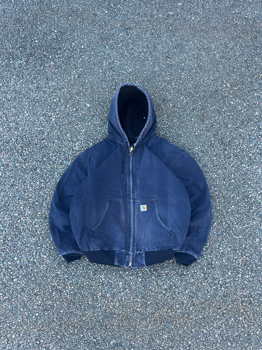 Faded Navy Blue Carhartt Active Jacket - Boxy XL