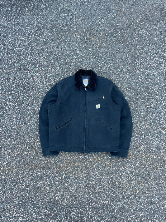 Faded Black Carhartt Detroit Jacket - Boxy Medium