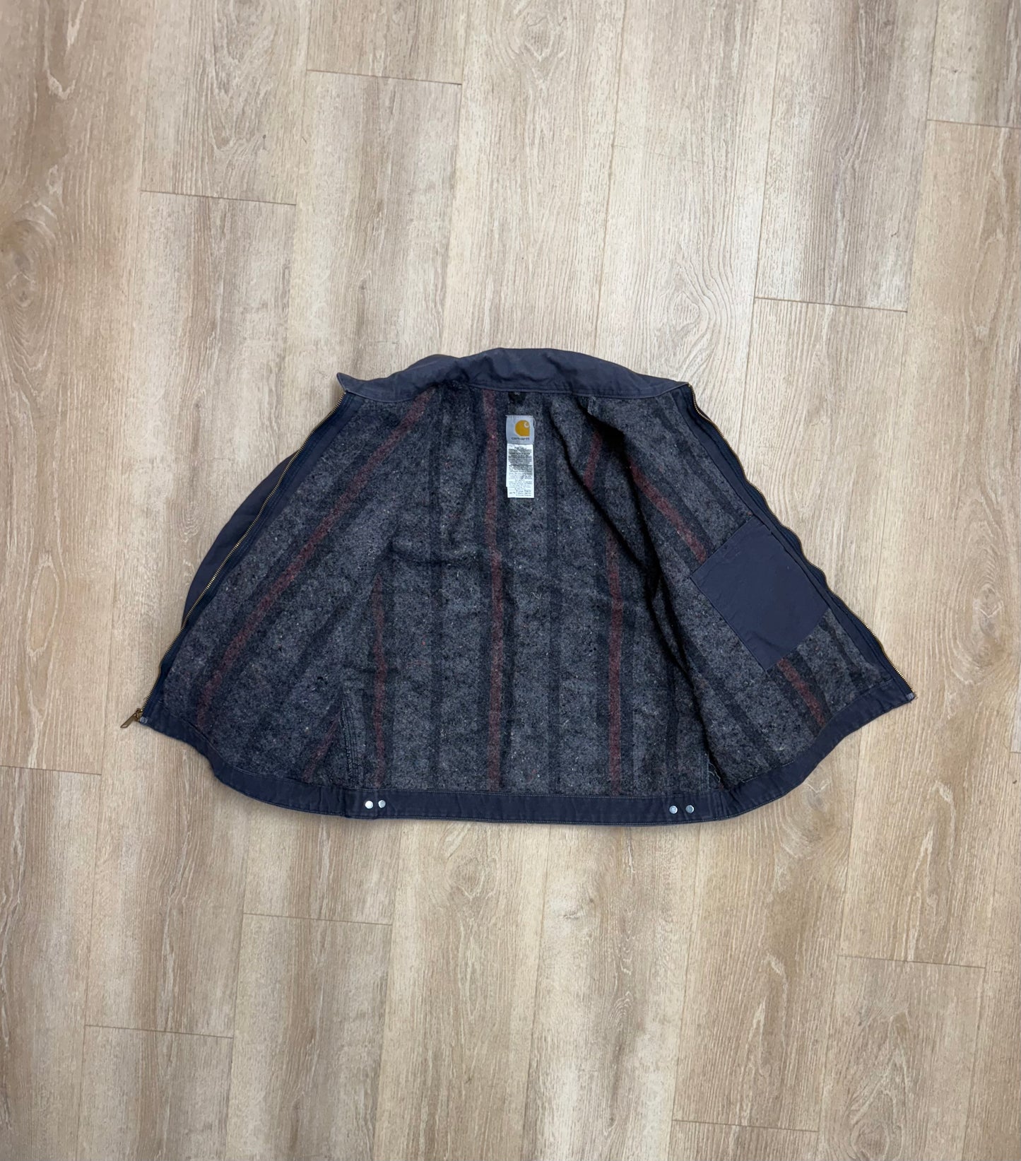 Faded Petrol Blue Carhartt Detroit Jacket - XL