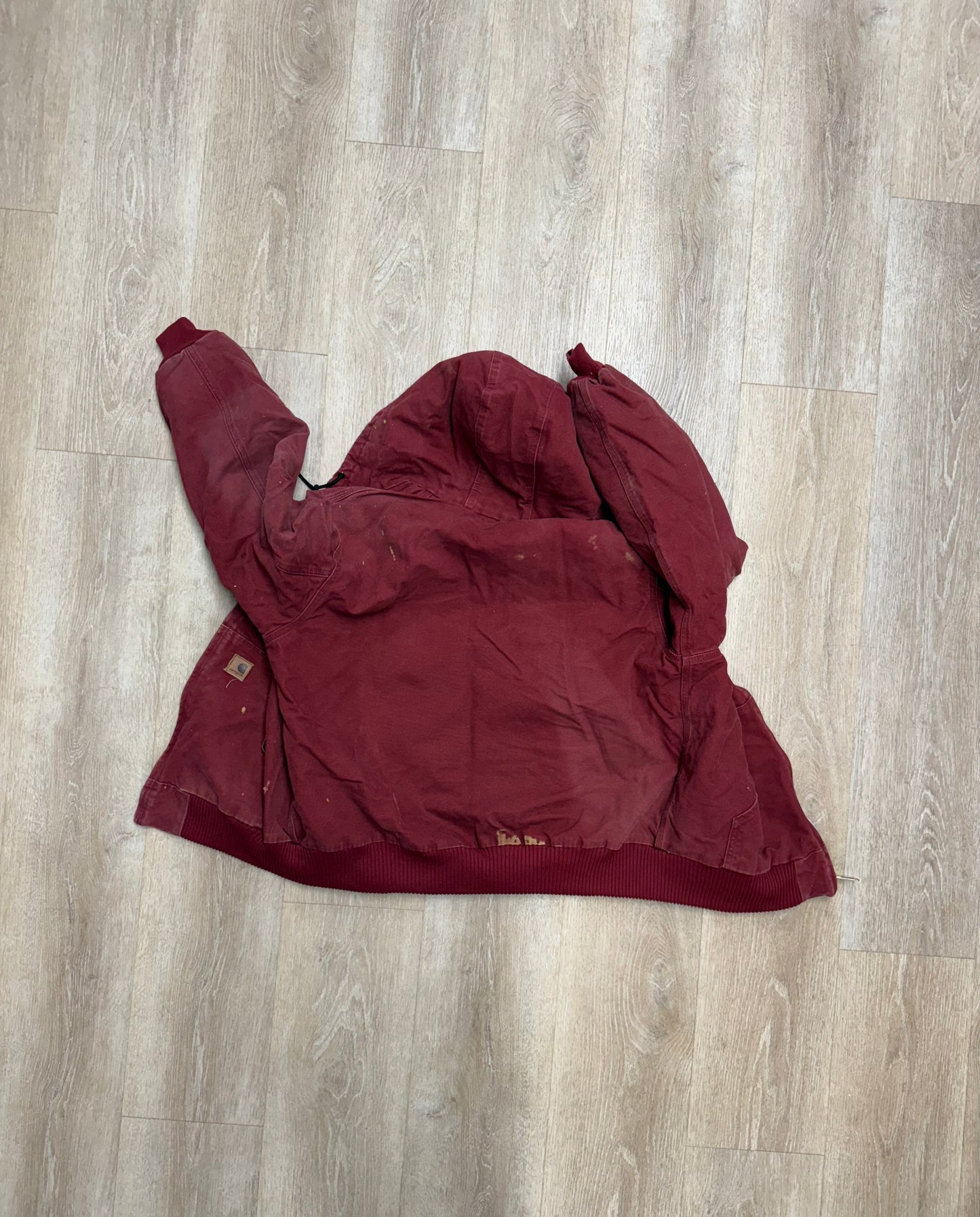 Faded Red Carhartt Active Jacket - Large