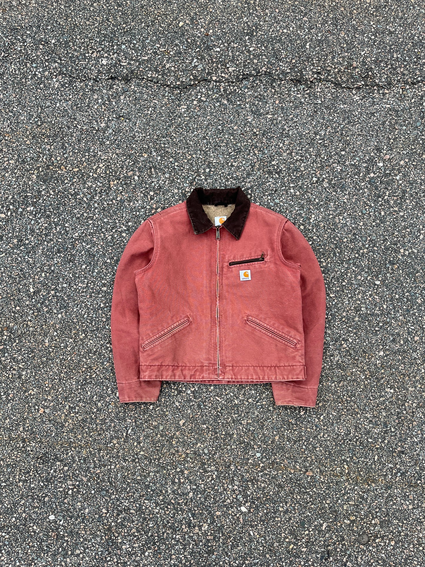 Faded Vintage Rose Carhartt Detroit Jacket - Small