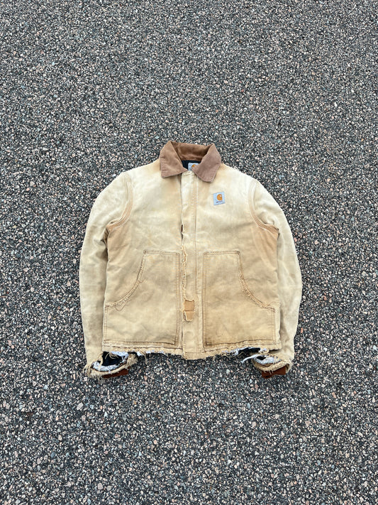 褪色和做旧棕褐色 Carhartt 北极夹克 - 中号