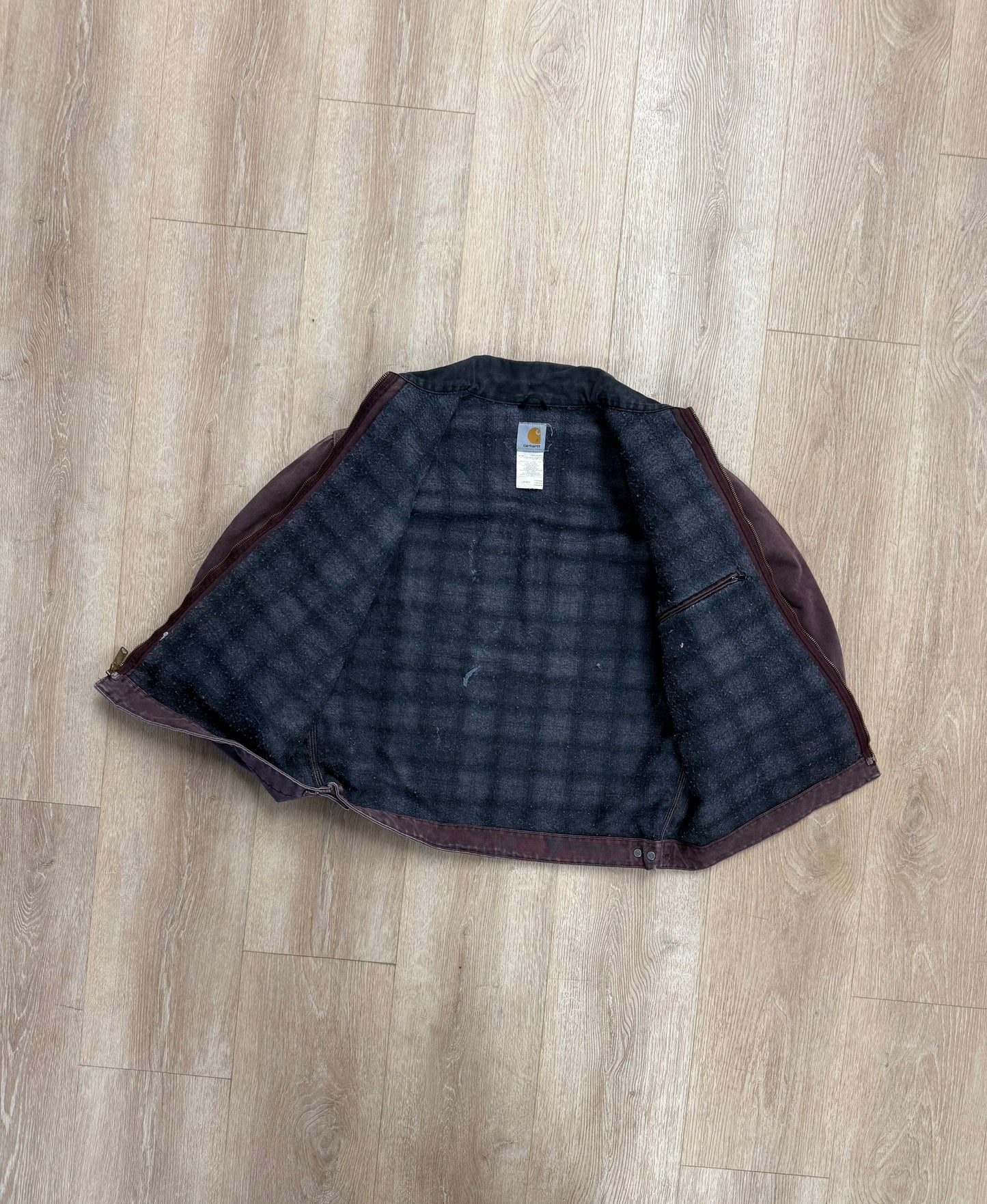 Faded Burgundy Carhartt Detroit Jacket - Boxy L-XL