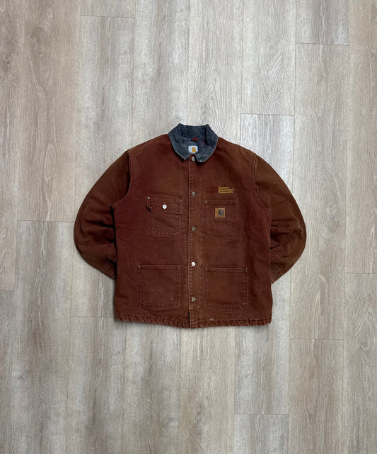 Faded Clay Red Carhartt Chore Jacket - Large