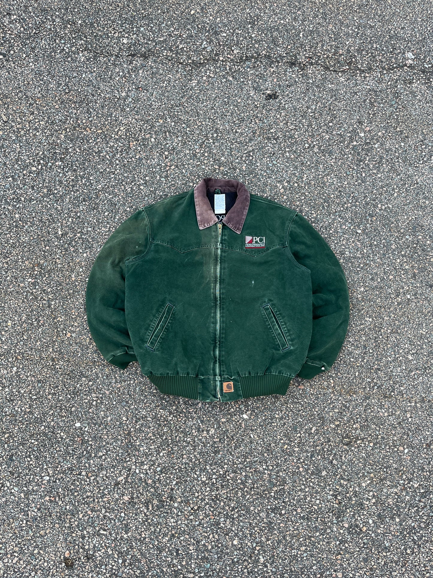 Faded Spruce Green Carhartt Santa Fe Jacket - XL