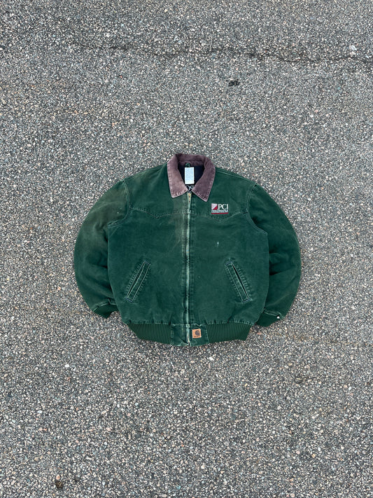 Faded Spruce Green Carhartt Santa Fe Jacket - XL
