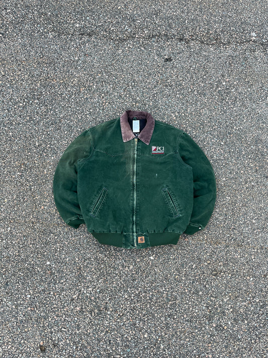 褪色云杉绿色 Carhartt Santa Fe 夹克 - XL