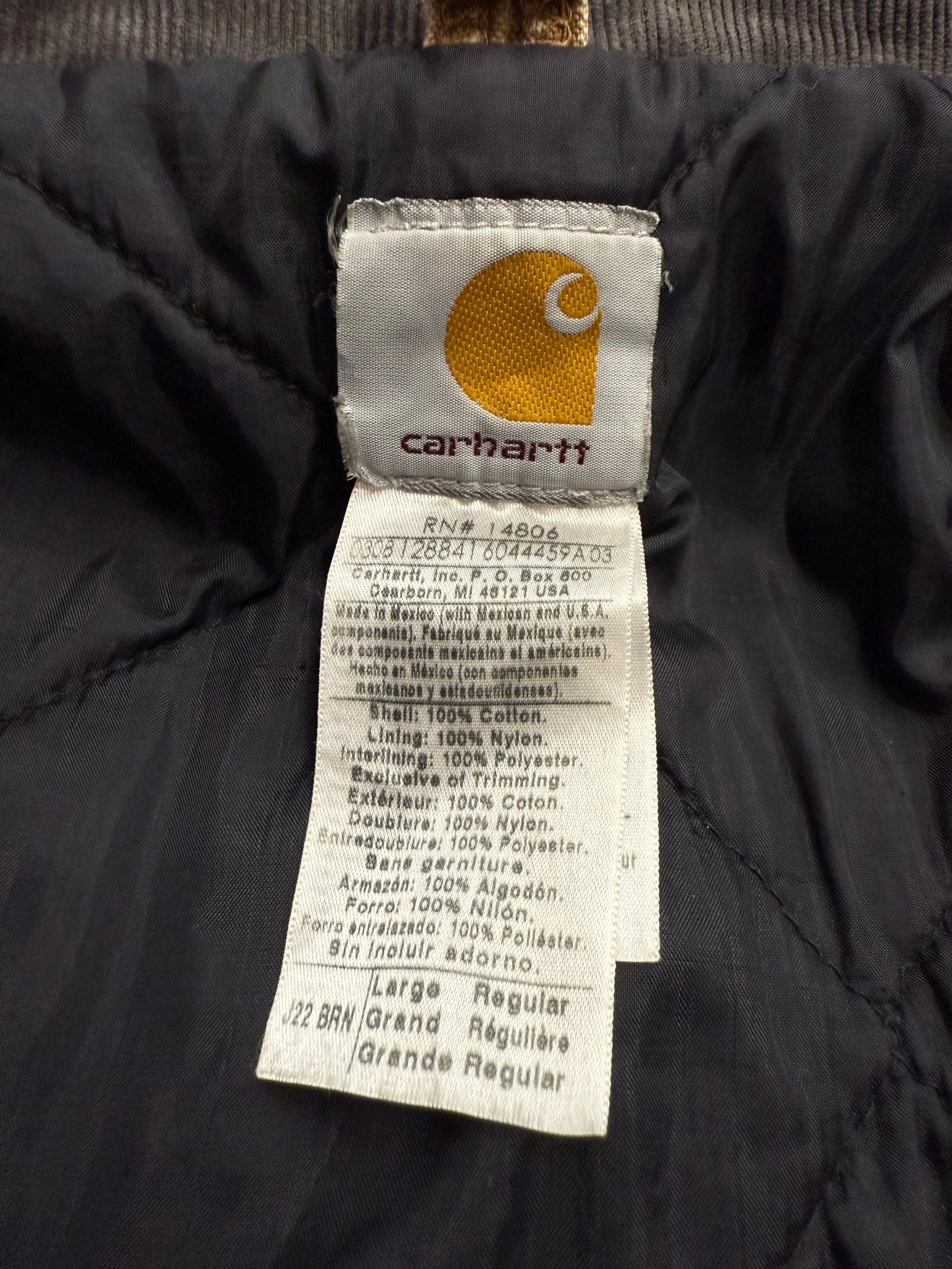 Faded Brown Carhartt Arctic Jacket - Boxy Medium