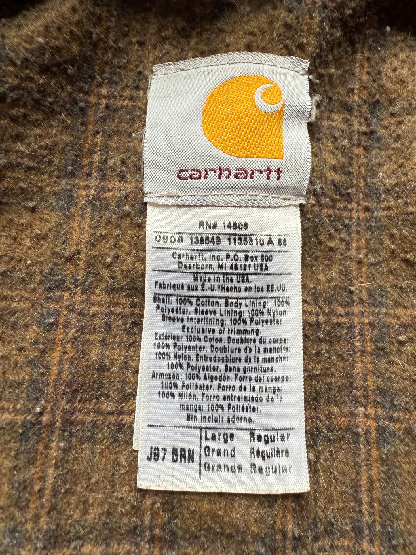 Faded Brown Carhartt Detroit Jacket - Boxy Medium