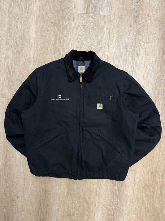 Faded Black Carhartt Detroit Jacket - XL