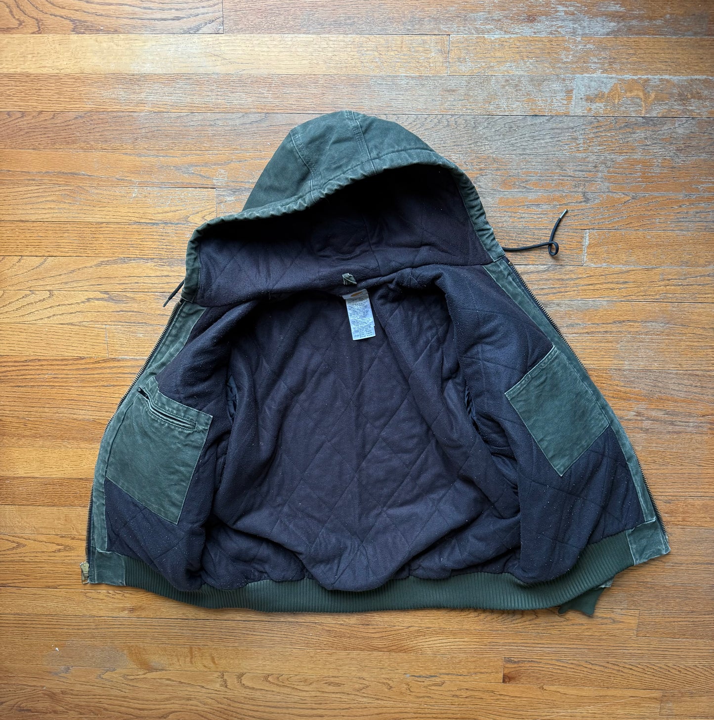 Faded Olive Green Carhartt Active Jacket - Large